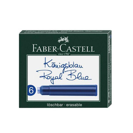 Faber-Castell Standard Ink Cartridges - Pack of 6 (Various Colours) - Pure Pens