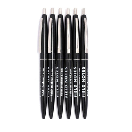 Field Notes Clic Pen 6 Pack - Pure Pens