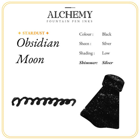 Endless Alchemy Fountain Pen Ink - Obsidian Moon