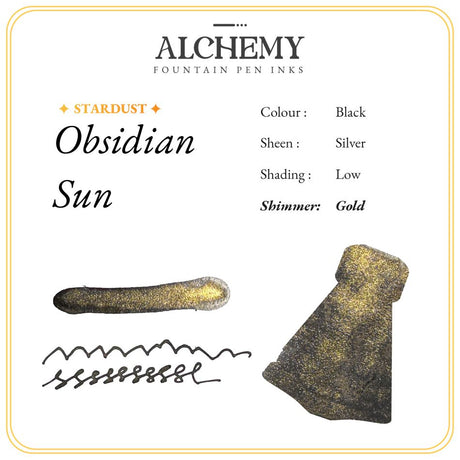 Endless Alchemy Fountain Pen Ink - Obsidian Sun