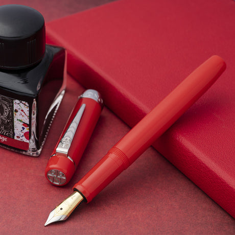 Onoto Scholar Fountain Pen - Rosso & Palladium
